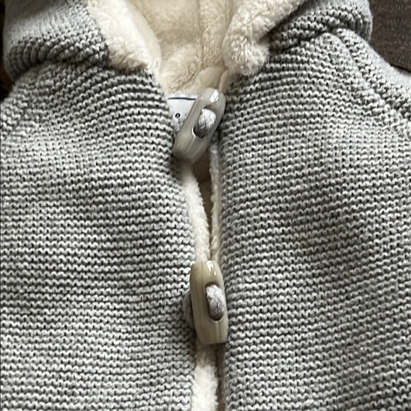 Tartine et Chocolat Plush Baby Jacket sweater knit gray 18 months baby unisex - Picture 11 of 16